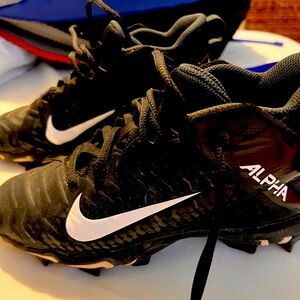 Youth Nike Alpha high top baseball cleats